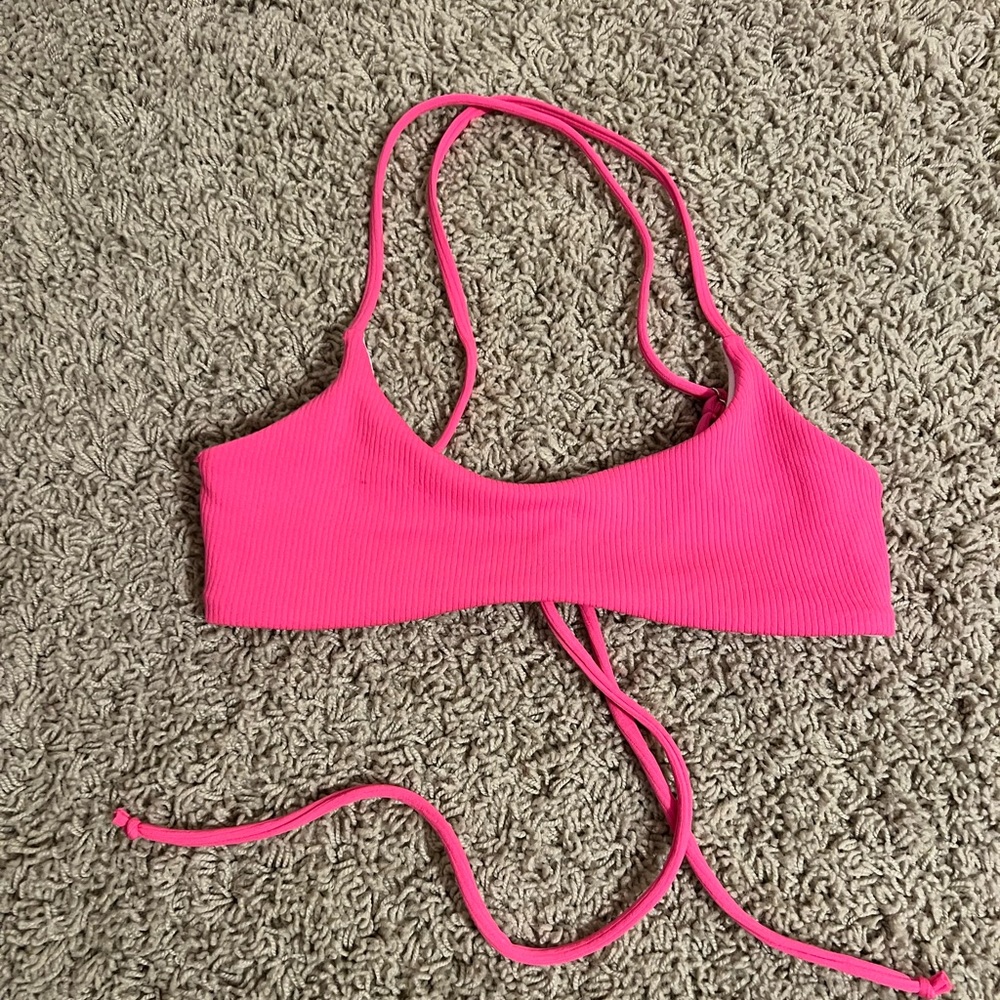pink bikini top